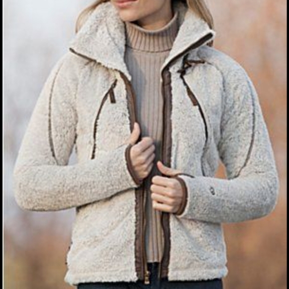 Kuhl Jackets & Blazers - Kuhl Flight jacket stow away hood thumb holes pockets rustic outdoor zip warm L